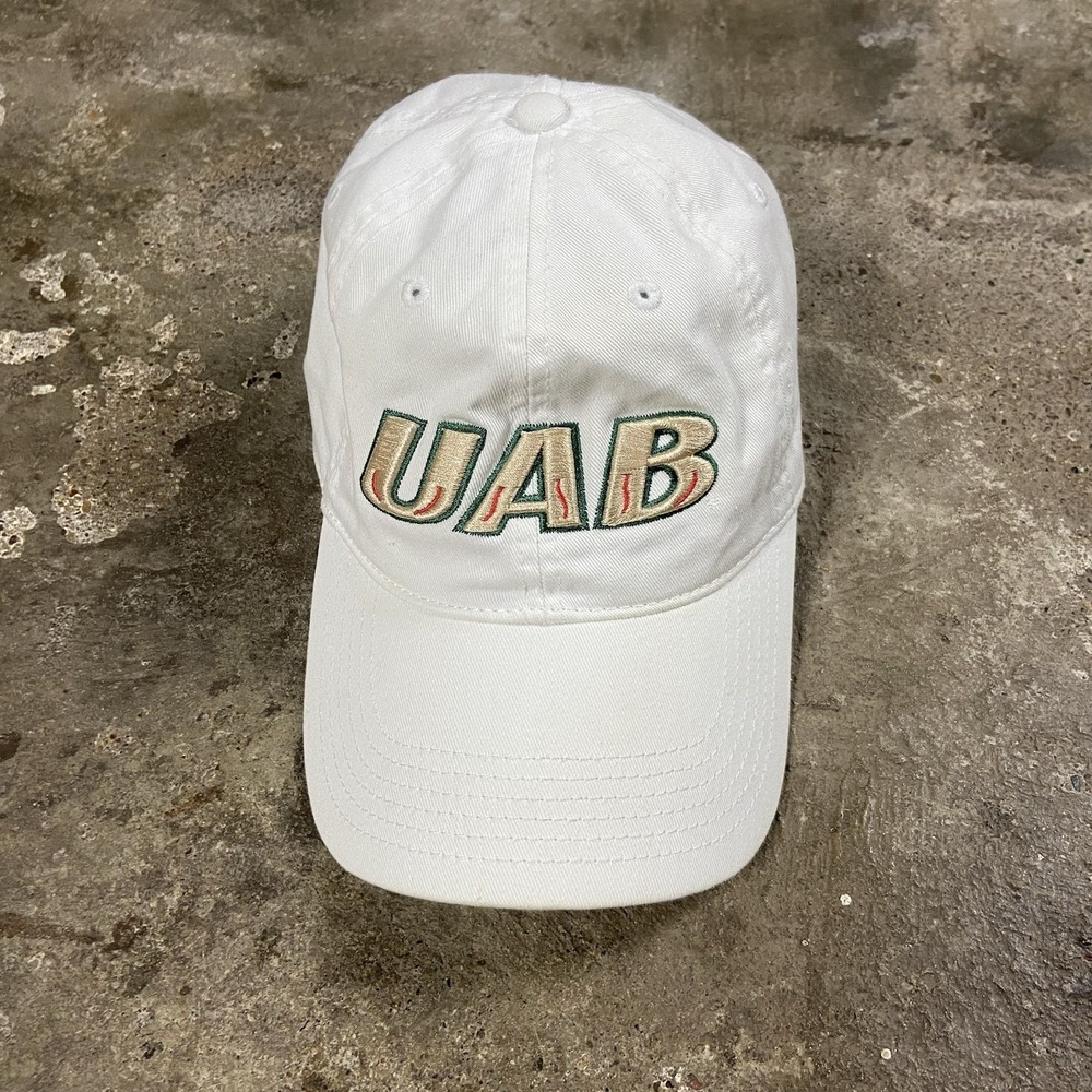 Legacy University Of Alabama At Birmingham Cap Strap Back Adjustable White NCAA
